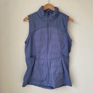lululemon Down For It All Vest Size 12, EUC, Lavendar Gray